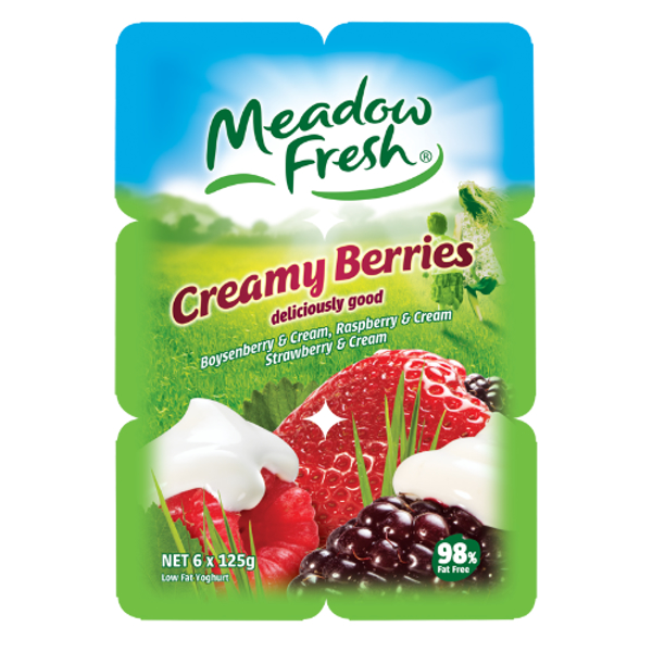 Meadow Fresh Creamy Berries Yoghurt 6pk