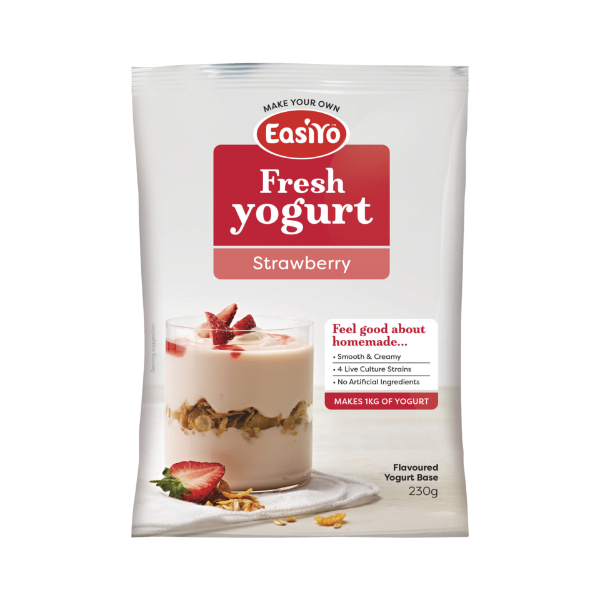 Easiyo Strawberry Flavoured Yogurt Base 230g Prices FoodMe