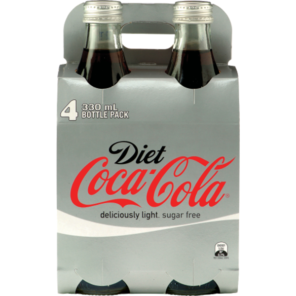 Diet Coca-Cola Soft Drink Bottles 4pk