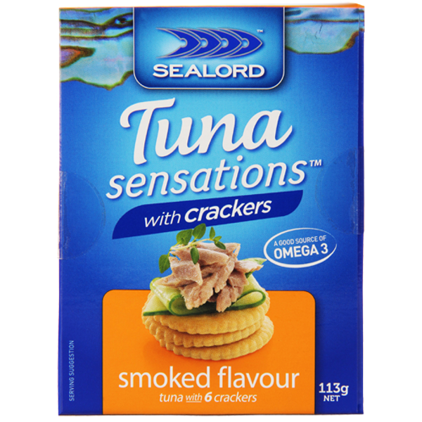 Sealord Tuna Smoked Flavour With Crackers 113