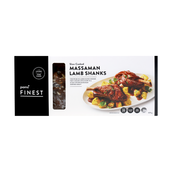 Pams Finest Slow Cooked Massaman Lamb Shanks Prices FoodMe