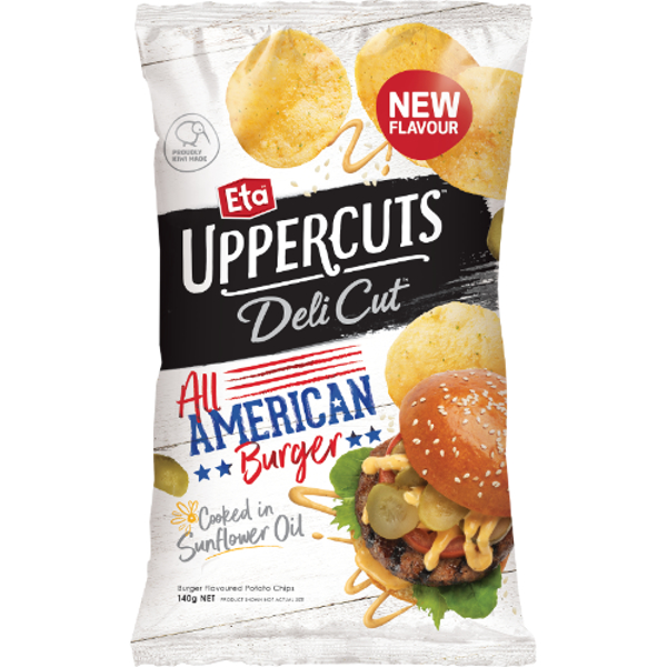 Eta Deli Cut All American Burger Potato Chips 140g