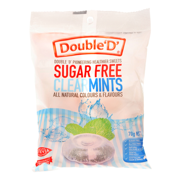 Double D Sugar Free Summer Mint Drops Confectionery 70g