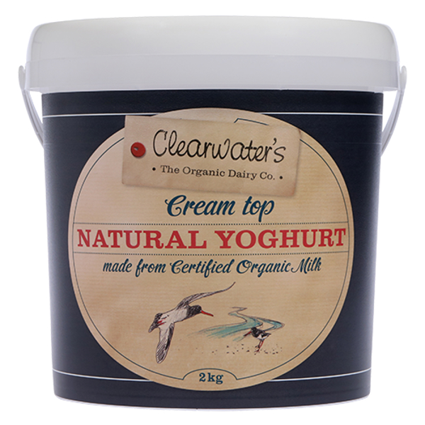 Clearwater's Cream Top Natural Yoghurt 2kg