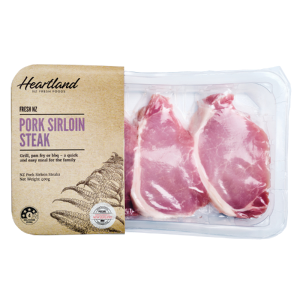 Heartland Fresh NZ Pork Sirloin Steak 400g