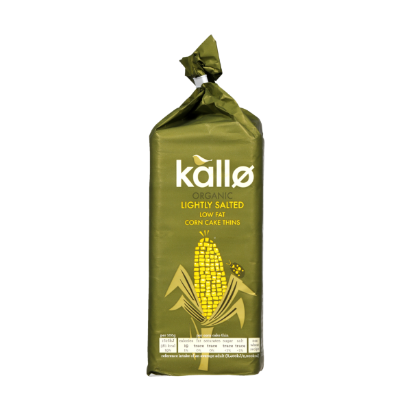 Kallo Organic Lightly Salted Low Fat Corn Cake Thins 130g Prices FoodMe