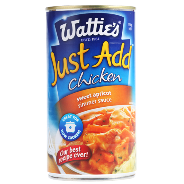 Wattie's Just Add Chicken Sweet Apricot Simmer Sauce 550g