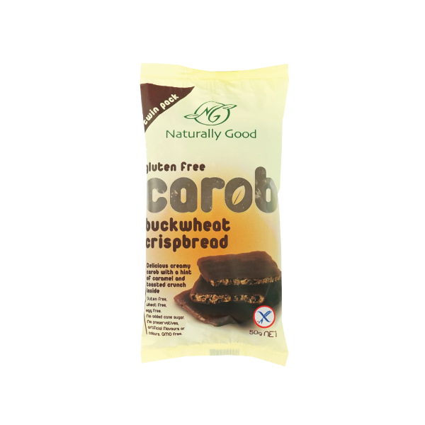 Naturally Good Gluten Free Carob Buckwheat Crispbread 50g Prices FoodMe