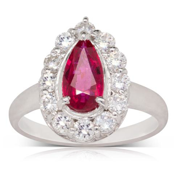 Deja Vu Platinum 1.02ct Ruby & Diamond Ring NZ Prices - PriceMe