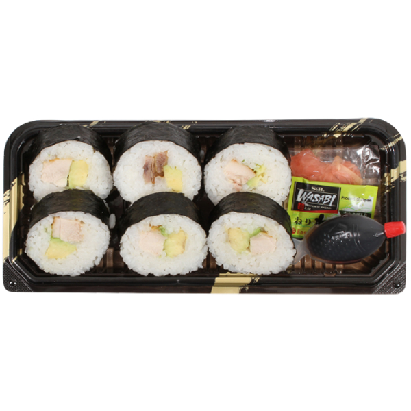 Service Deli Teriyaki Chicken &amp; Avocado Sushi Pack 1ea