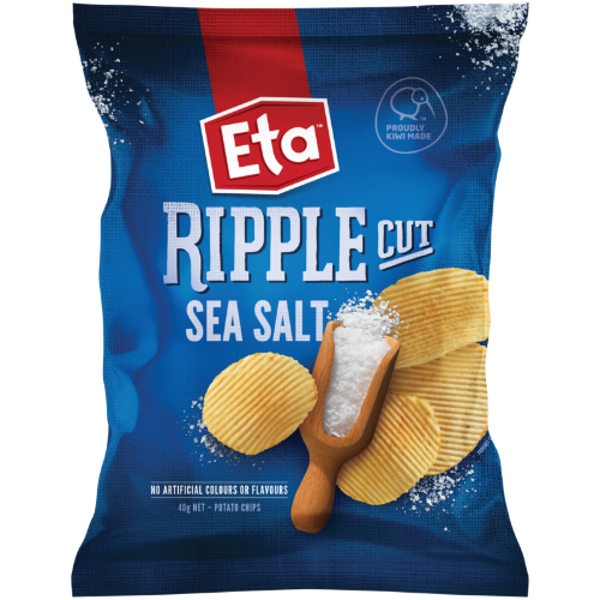 Eta Ripple Cut Ready Salted Potato Chips 40g