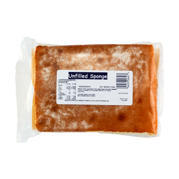 Waikato Cakes Unfilled Sponge 225g Prices FoodMe