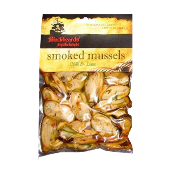 Blackbeards Smokehouse Chilli & Lime Smoked Mussels 210g
