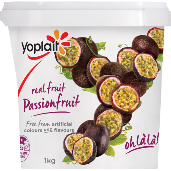 Yoplait Real Fruit Passionfruit Yoghurt 1kg