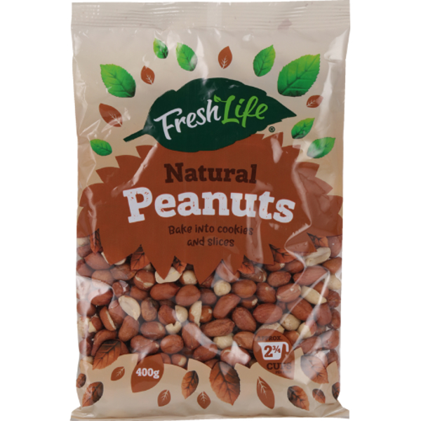 Fresh Life Natural Peanuts 400g