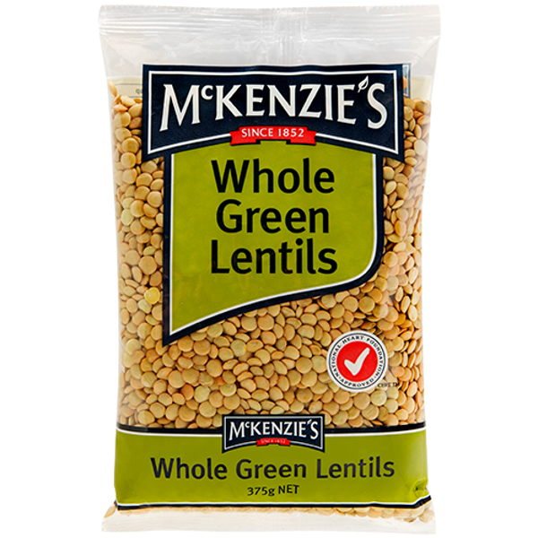 McKenzie's Whole Green Lentils 375g