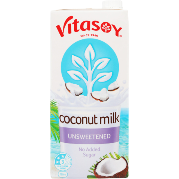 Vitasoy Unsweetened Coconut Milk 1l
