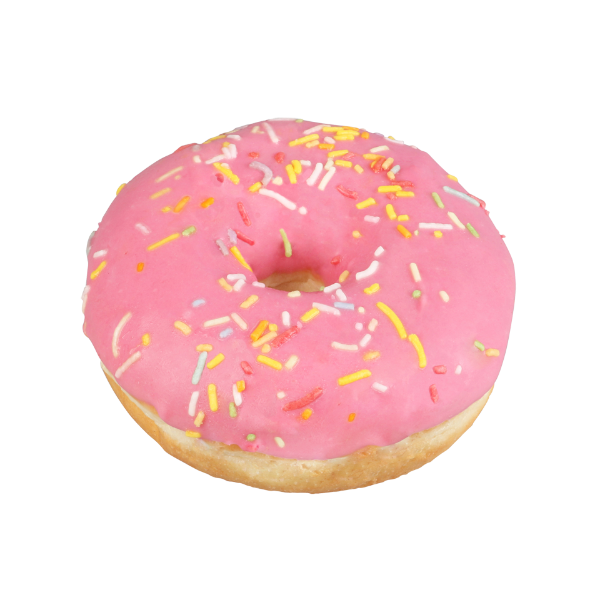 Bakery Round Pink Sprinkle Donut 90g Prices FoodMe