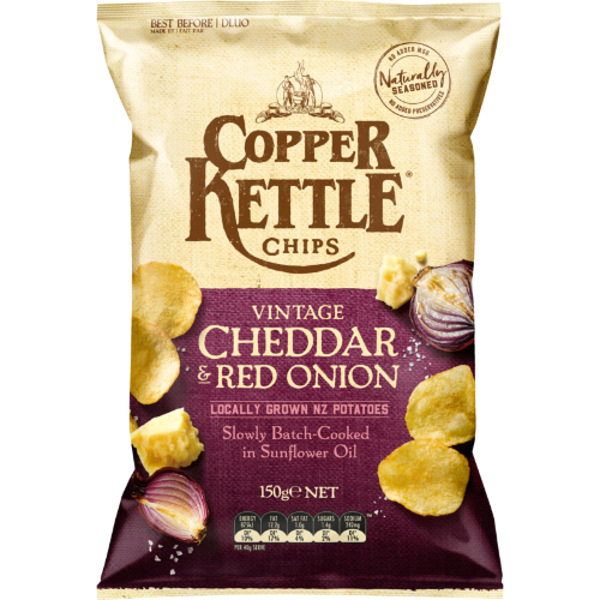 Bluebird Vintage Cheddar & Red Onion Potato Chips 150g