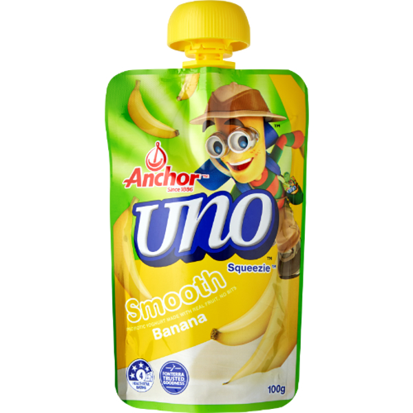 Anchor Uno Squeezie Smooth Banana Yoghurt 100g