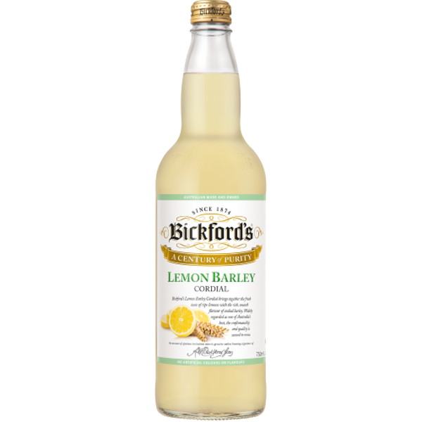 Bickford & Sons Lemon Barley Cordial 750ml