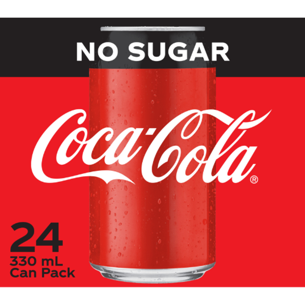 Coca-Cola No Sugar Soft Drink Cans 24pk Prices - FoodMe