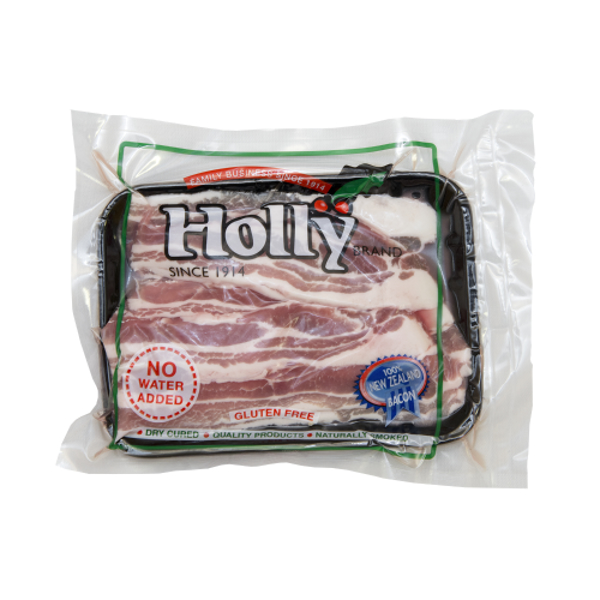 HOLLY Gluten Free Dry Cured Streaky Bacon 200g