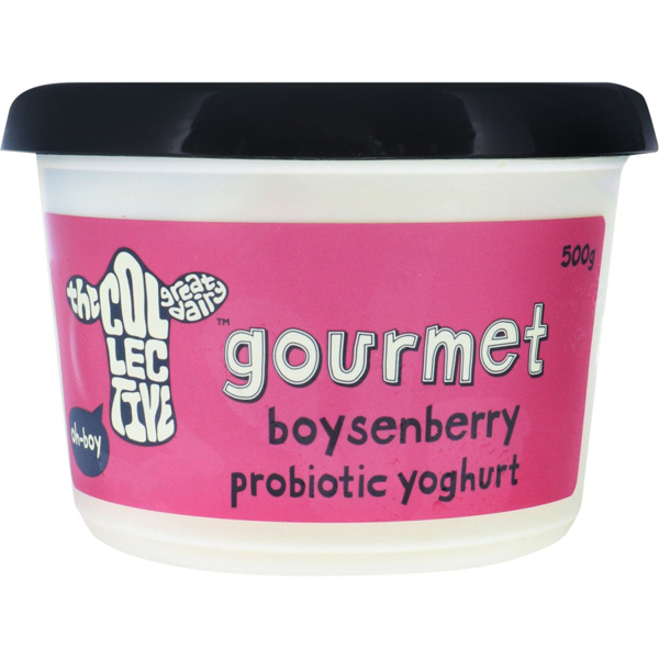 The Collective Gourmet Probiotic Yoghurt Tub Boysenberry 500g
