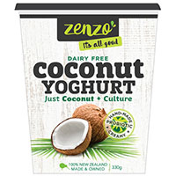 Zenzo Coconut Yoghurt Plain tub 330g