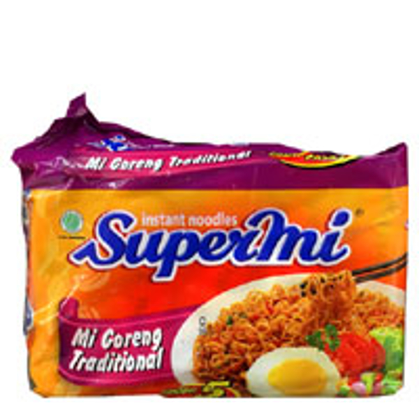 Super Mi Instant Noodles Multi Pack Mi Goreng Traditional 425g (85g x 5pk)