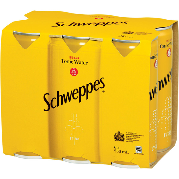 Schweppes Drink Mixers Indian Tonic Water