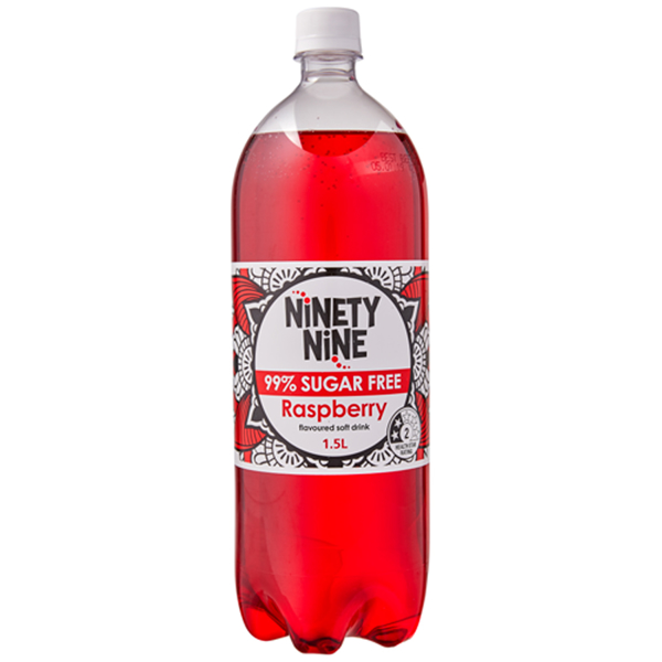 Ninety Nine Soft Drink Raspberry 99% Sugar Free