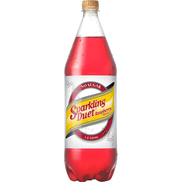 Sparkling Duet Soft Drink Raspberry No Sugar 1.5L