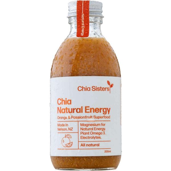 Chia Sisters Natural Energy Fruit Juice Orange & Passionfruit 200mL