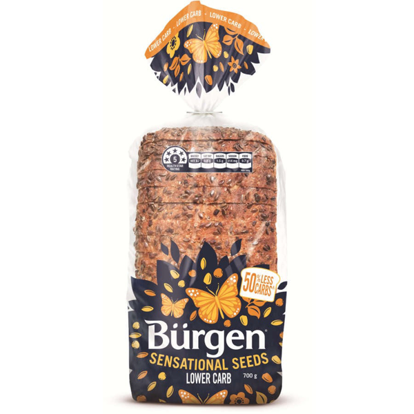 Burgen Lower Carb Sliced Bread Sensational Seeds Prices Foodme