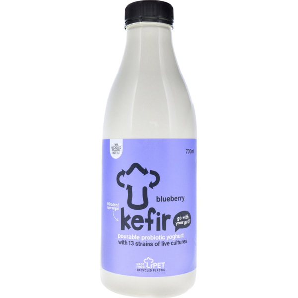 The Collective Kefir Pourable Probiotic Yoghurt Blueberry Package type