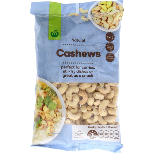 Countdown Cashews Natural 450g