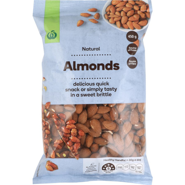 Countdown Almonds Natural 450g