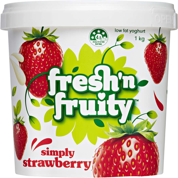 Fresh N Fruity Yoghurt Tub Strawberry Package type