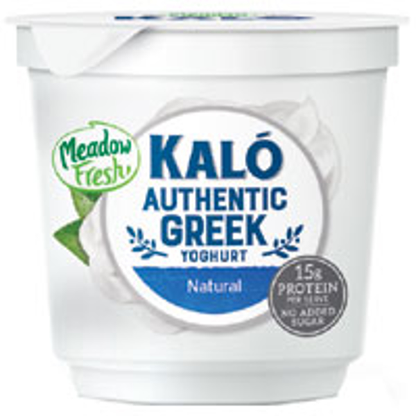 Meadow Fresh Kalo Yoghurt Single Greek Natural 160g