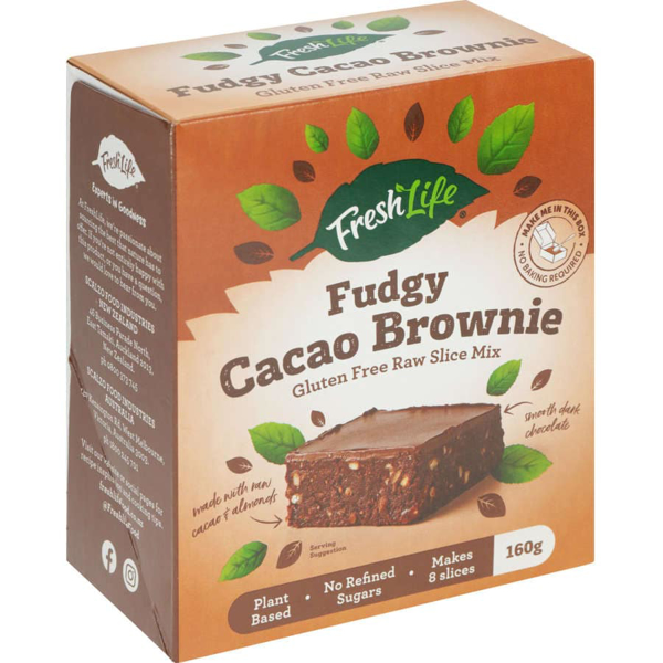 Freshlife Slice Mix Cacao Brownie Gluten Free Prices - FoodMe