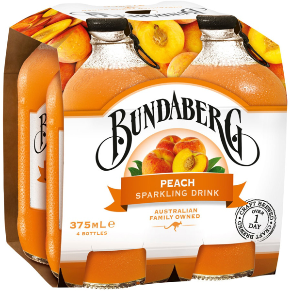 Bundaberg Soft Drink Sparkling Peach Package type