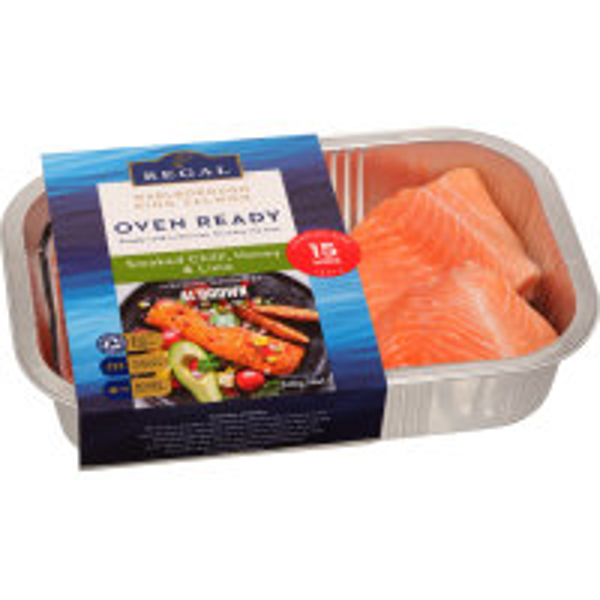 Regal Oven Ready Salmon Portions Smoked Chilli, Honey & Lime 310g ...