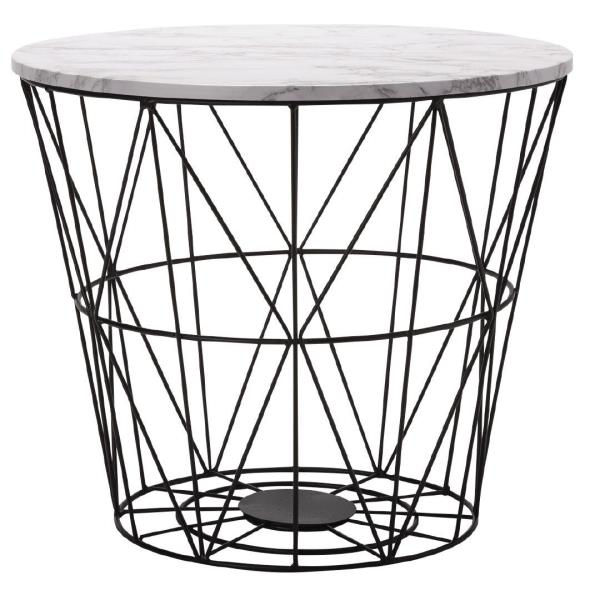 Living Co Wire Side Table Black Nz Prices Priceme