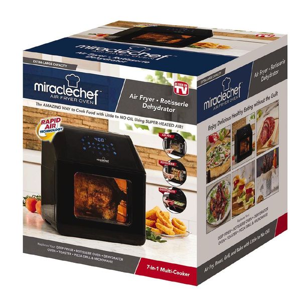 As Seen on TV Miracle Chef Air Fryer Deluxe 7 in 1 NZ Prices PriceMe