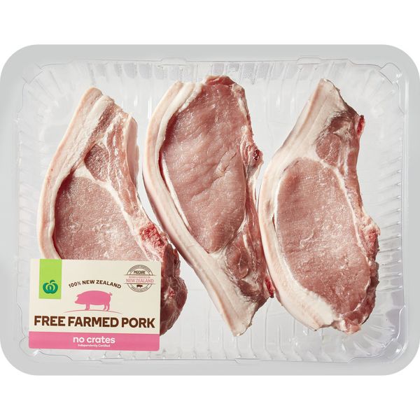 Countdown Free Farmed Nz Pork Loin Chops 34 Pack Package type Prices