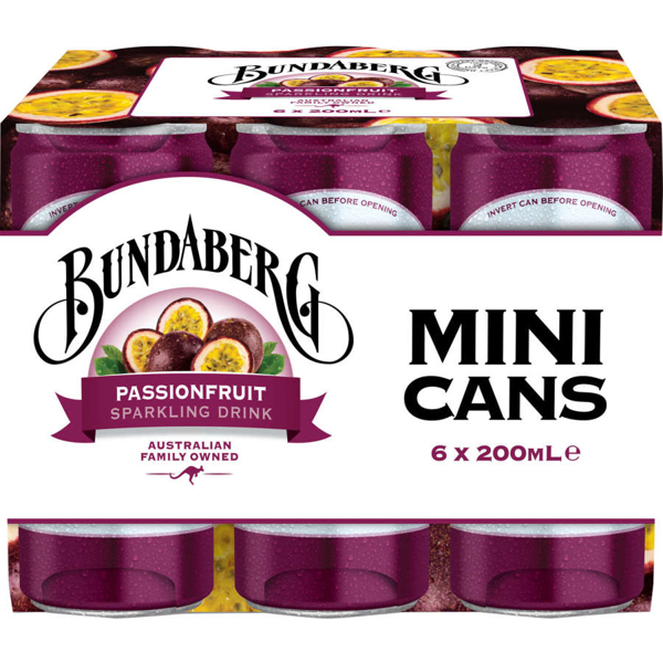 Bundaberg Passionfruit Soft Drink Package type