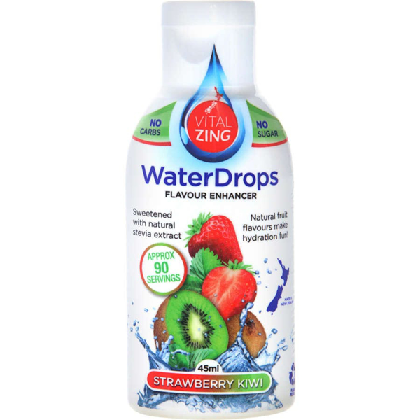 Vital Zing Waterdrops Water Enhancer Strawberry & Kiwi