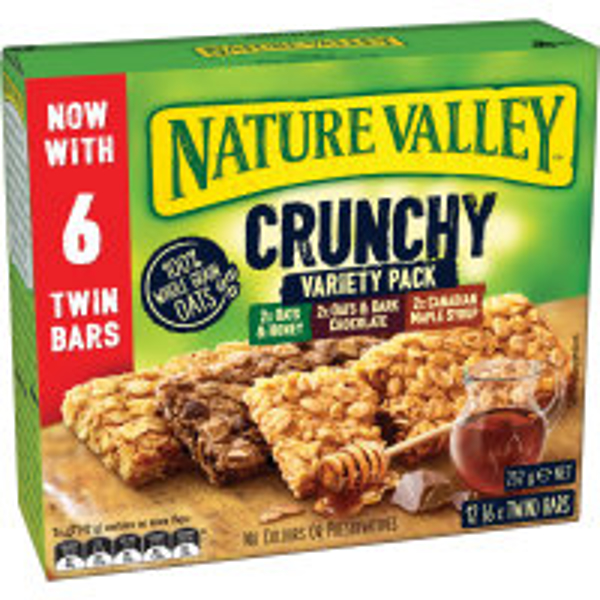 Nature Valley Crunchy Muesli Bars Variety Pack 252g (21g x 12pk)