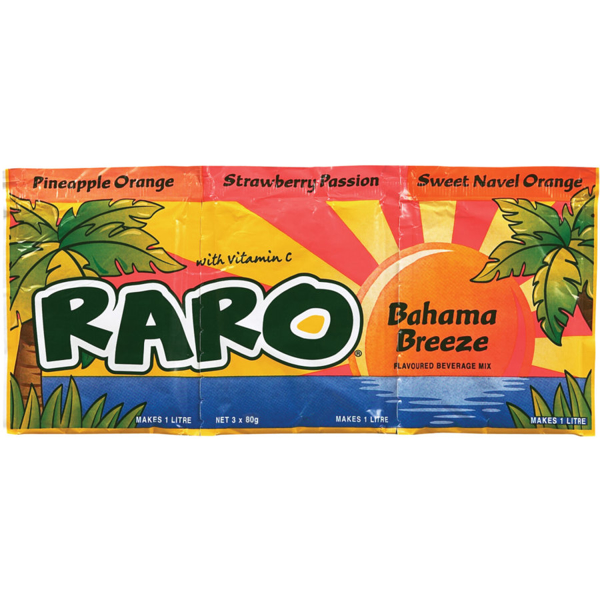 Raro Sachet Drink Mix Bahama Breeze 240g Prices - FoodMe